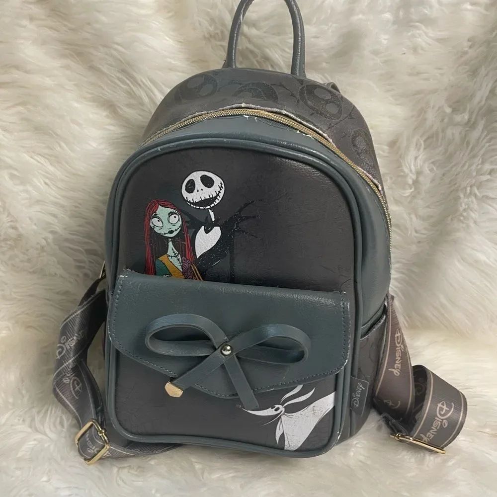 Disney The Nightmare Before Christmas Synthetic GrayMini Backpack —